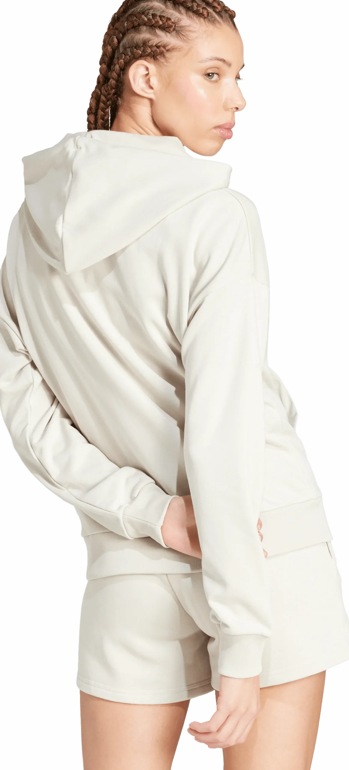 ADIDASw small logo ft hoodie