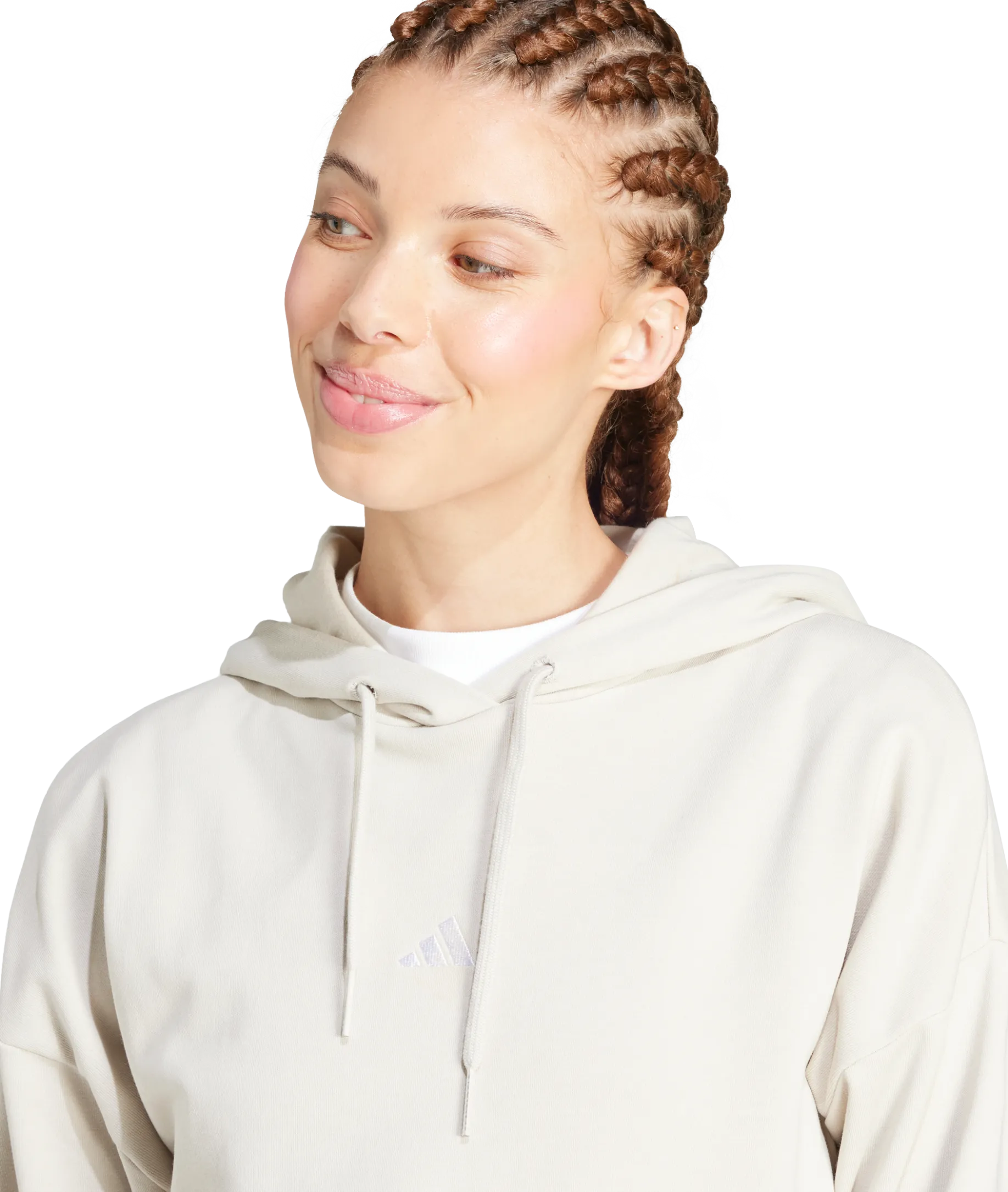 ADIDASw small logo ft hoodie
