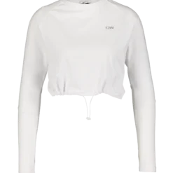 ICANIWILLdefine cropped adjustable long sleeve white