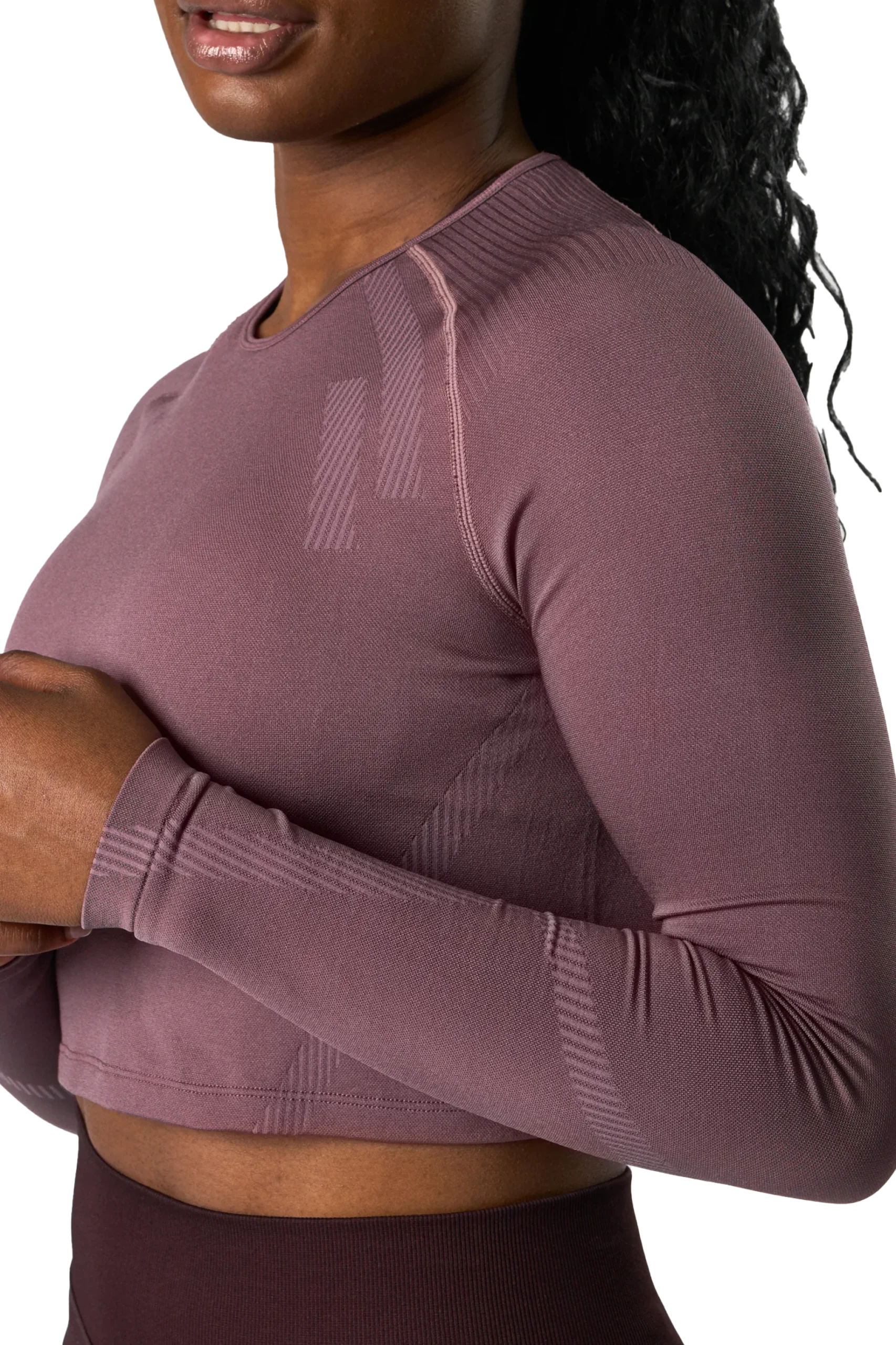ICANIWILLimpact seamless ls crop top