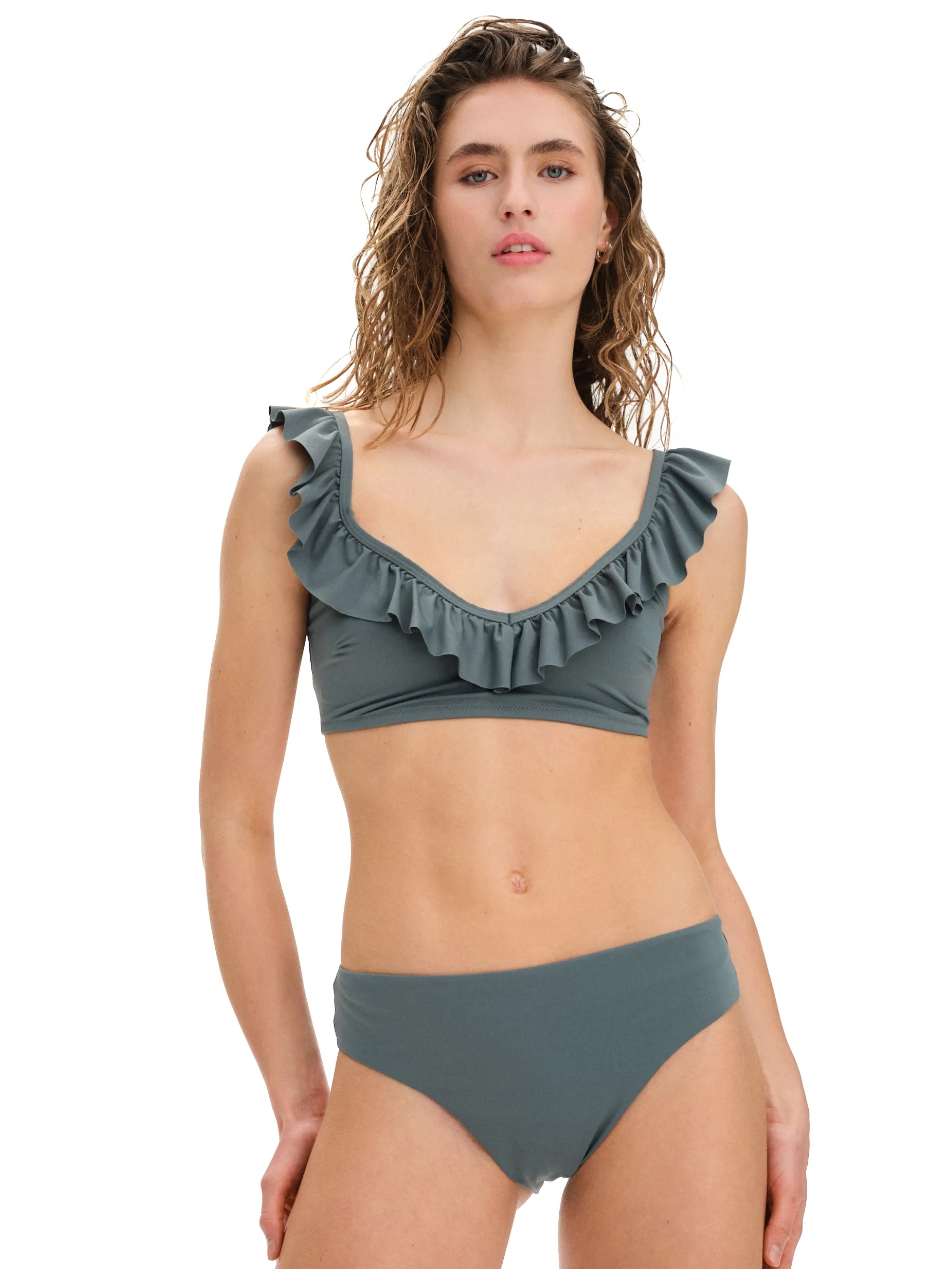 MARINE CLASSICfrill bikini top w