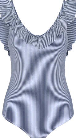 MARINE CLASSICfrill swimsuit w