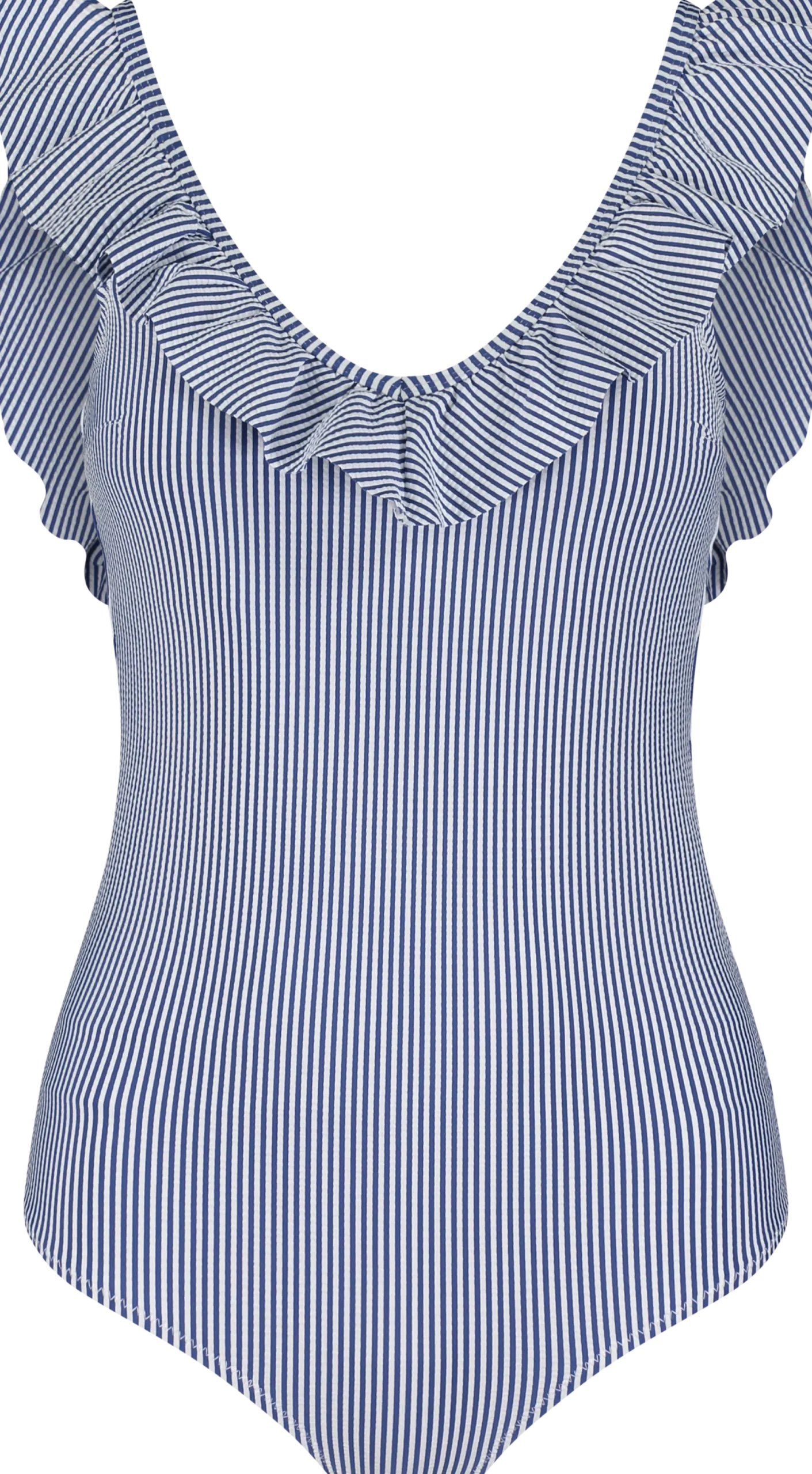 MARINE CLASSICfrill swimsuit w