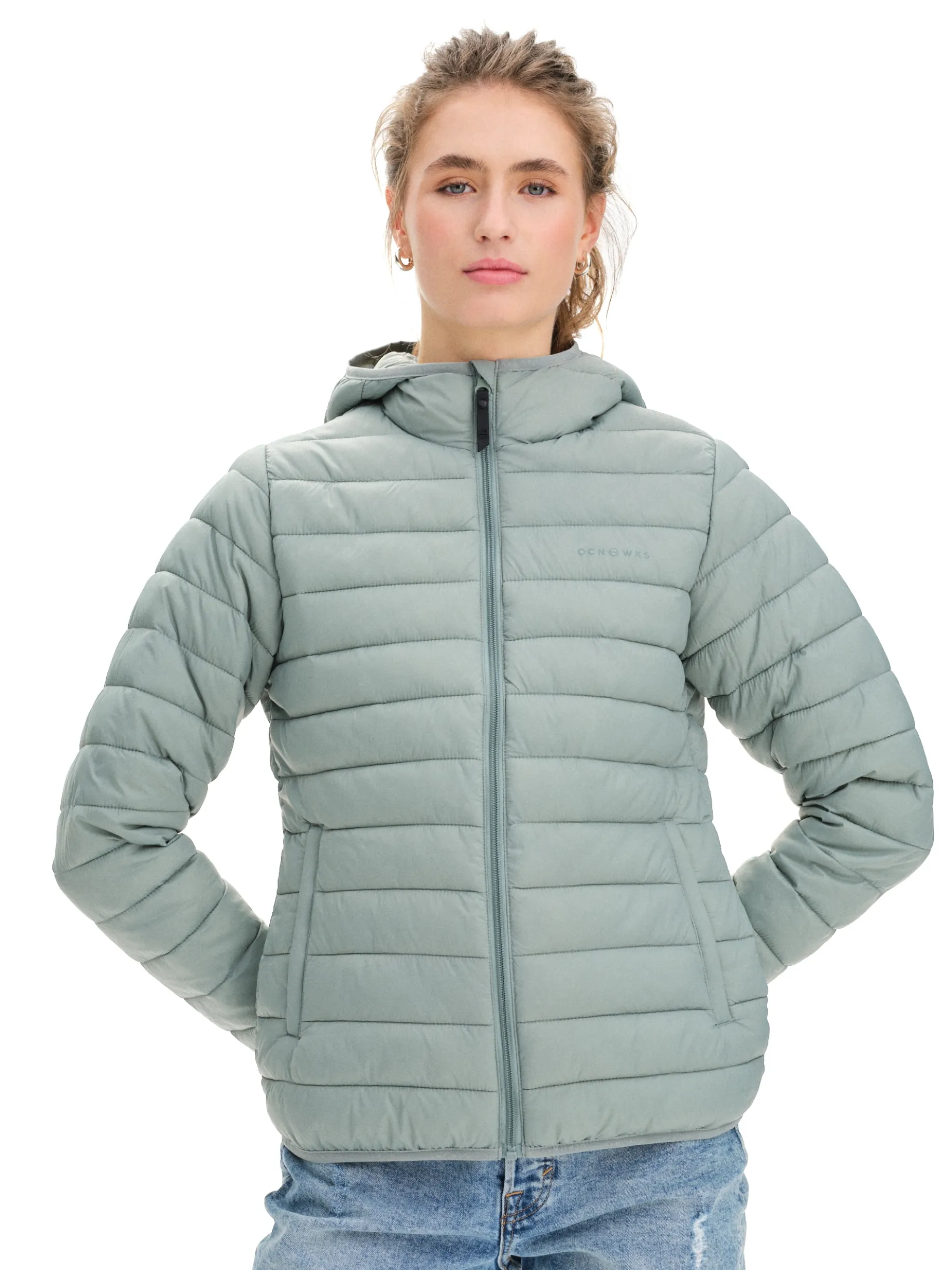 OCEAN WORKSpadded hood jacket w