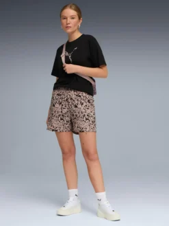 PUMAess graphic animal high-rise aop woven shorts 4