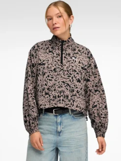 PUMAess graphic half zip w