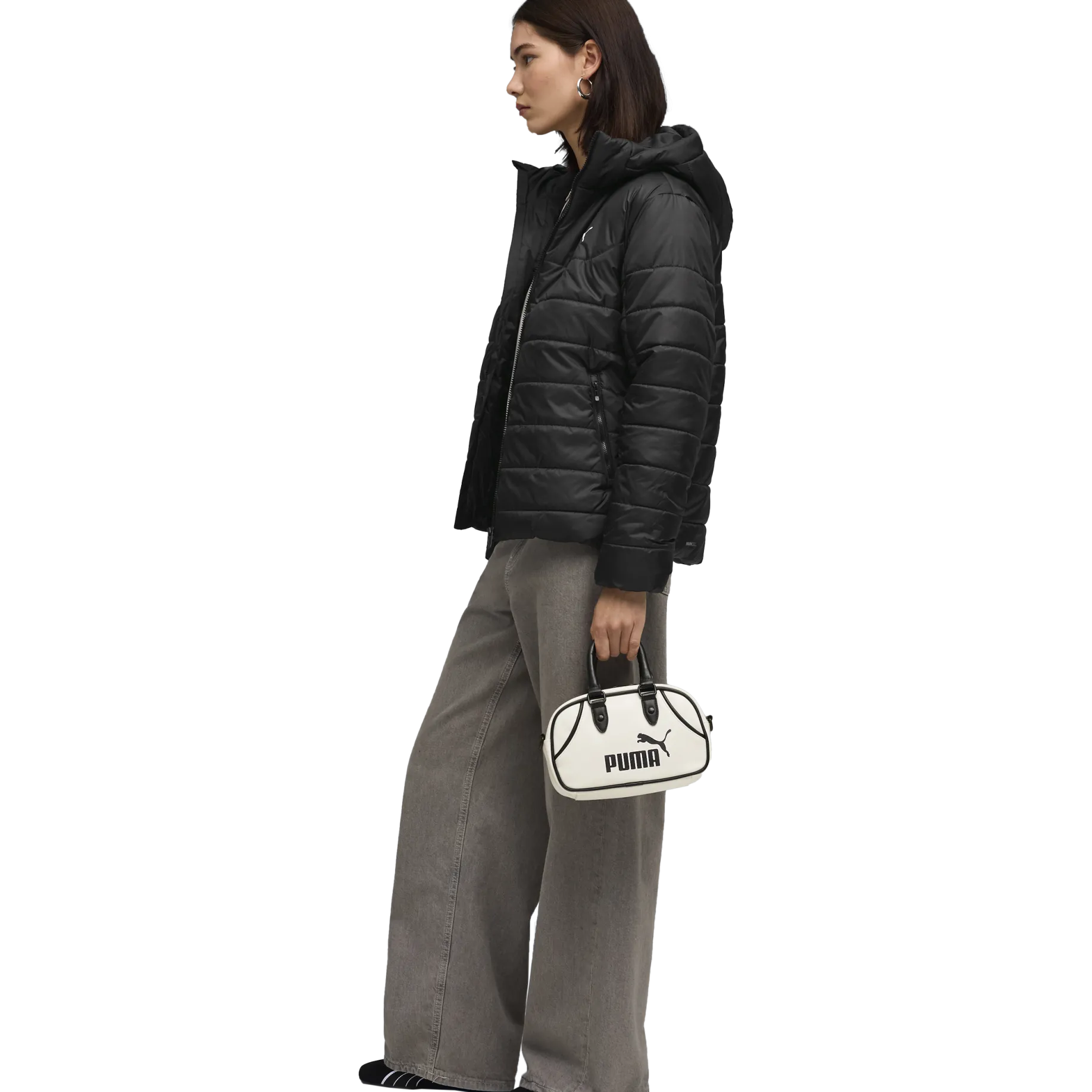 PUMAess hooded padded jacket w