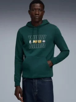 PUMAess logo lab holiday hoodie m