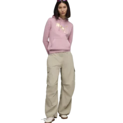 PUMAess metallic hoodie w