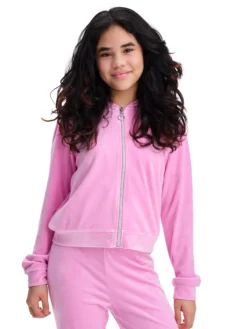 REACTIONvelour full zip jr
