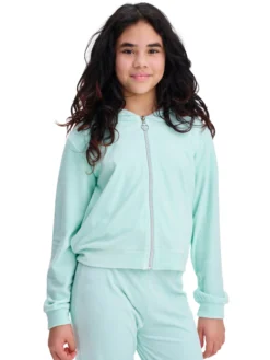 REACTIONvelour full zip jr