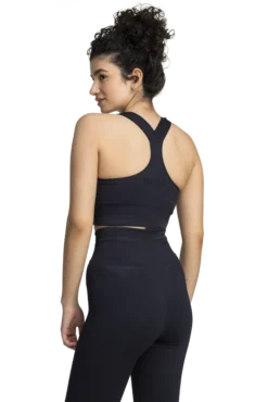 TRIDRIribbed seamless bra w